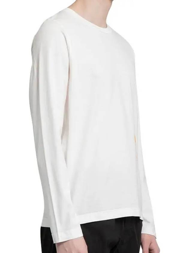 Men's Neo Flora Print Organic Cotton Long Sleeve T-Shirt White - STONE ISLAND - BALAAN 4