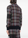 Logo Label Check Cotton Sweatshirt - THOM BROWNE - BALAAN 6