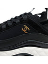 Mixed fiber women s sneakers black gold G35617 - CHANEL - BALAAN 7