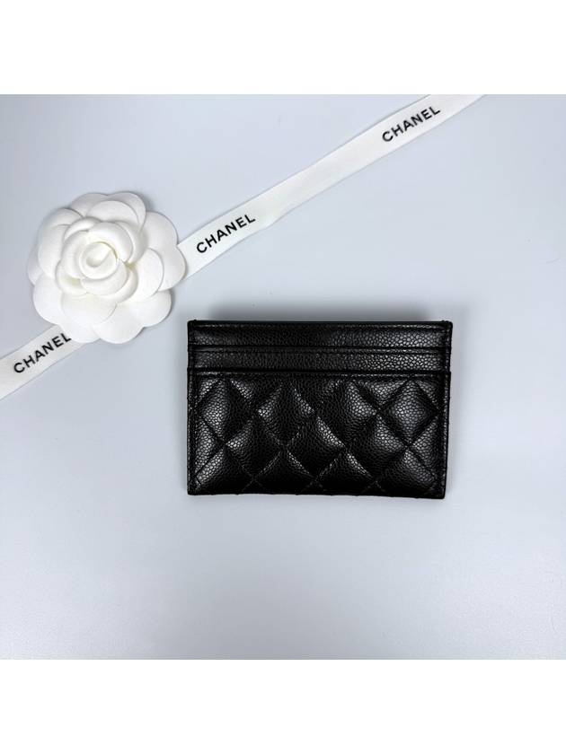 Boy Women Card Wallet Black Silver Caviar A84431 - CHANEL - BALAAN 4