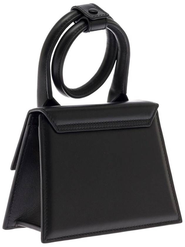 Le Chiquito Noeud Coiled Leather Tote Bag Black - JACQUEMUS - BALAAN 3