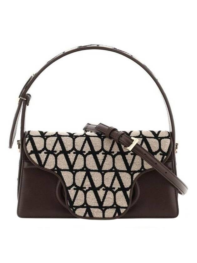 Toile Iconographe Flap Shoulder Bag Black - VALENTINO - BALAAN 1