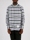 Oxford Tartan Check Cotton Long Sleeve Shirt - THOM BROWNE - BALAAN 3