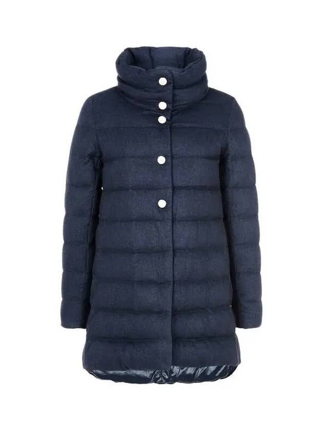 Women s Cashmere Silk Down Padded Coat Navy 271254 - HERNO - BALAAN 1