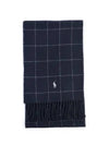 Reversible Check Muffler Hunter Navy - POLO RALPH LAUREN - BALAAN 3