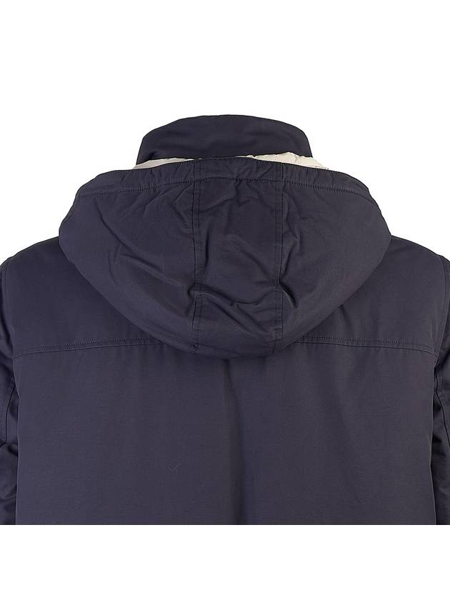 Nylon Gabardine Hooded Padded Jacket Ink - BRUNELLO CUCINELLI - BALAAN 7