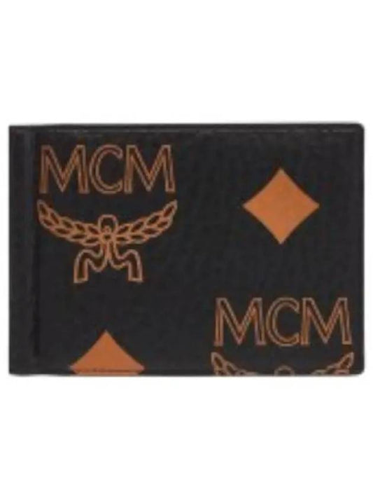 Maxi Visetos bifold money clip wallet - MCM - BALAAN 1