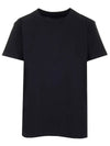 Anax Bag Logo Short Sleeve T-Shirt Black - ISABEL MARANT - BALAAN.