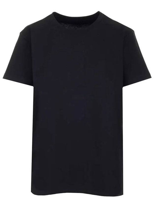 Anax Bag Logo Short Sleeve T-Shirt Black - ISABEL MARANT - BALAAN.