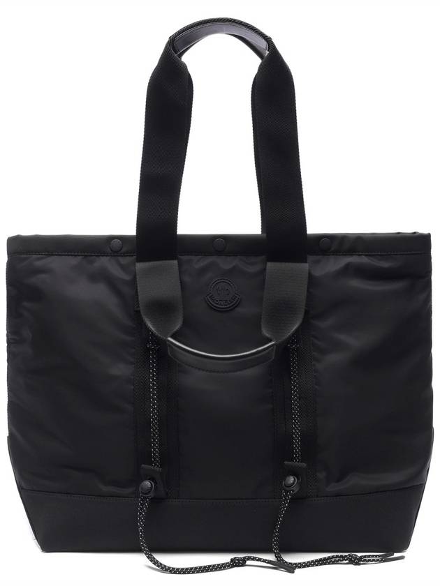 Tech Ripstop Texture Tote Bag Black - MONCLER - BALAAN 2