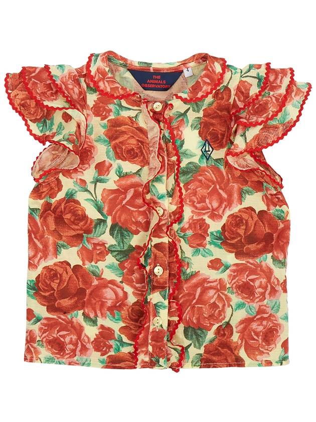 Parakit Kids Flower S21064 222 CA Short Sleeve Blouse - THE ANIMALS OBSERVATORY - BALAAN 1