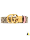 GG Marmont Reversible Leather Belt Beige Pink - GUCCI - BALAAN 2
