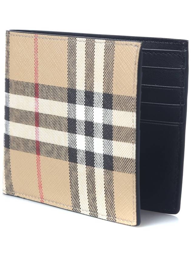 Vintage Check Logo Bifold Wallet Archive Beige - BURBERRY - BALAAN 3