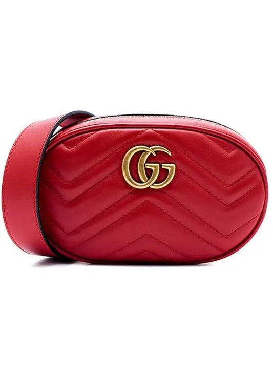 GG Marmont Matelasse Belt Bag Red - GUCCI - BALAAN 2