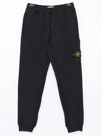 Compass Patch Cotton Jersey Track Pants Navy - STONE ISLAND - BALAAN 2