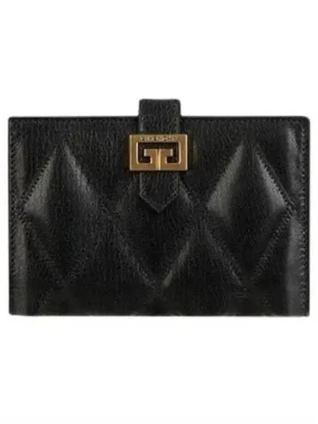 Diamond Quilting Leather Medium Wallet Black - GIVENCHY - BALAAN 2