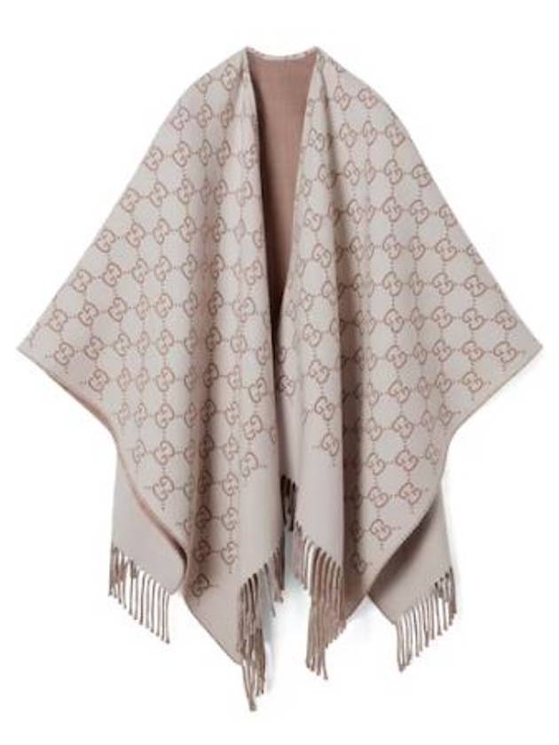 GG Jacquard Cape White - GUCCI - BALAAN 2