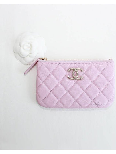 Season CC Logo Pouch Caviar Pink Champagne Gold AP3980 B16267 NW780 - CHANEL - BALAAN 2