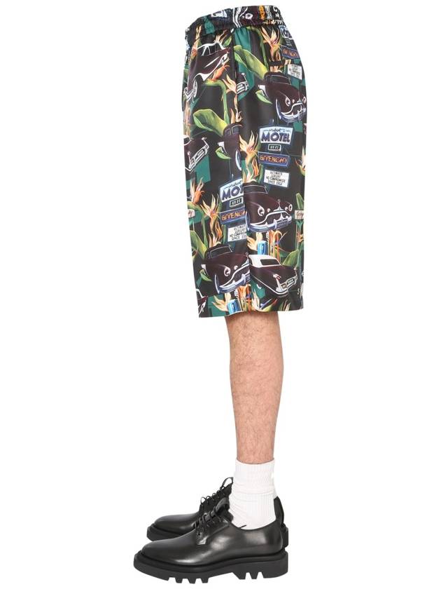 car print straight shorts - GIVENCHY - BALAAN 4