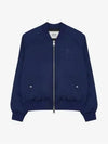 Heart Logo Bomber Jacket Blue - AMI - BALAAN 3