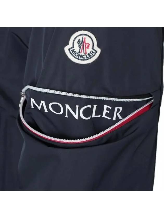 Ruinette Logo Patch Nylon Zip Up Jacket Navy - MONCLER - BALAAN 8