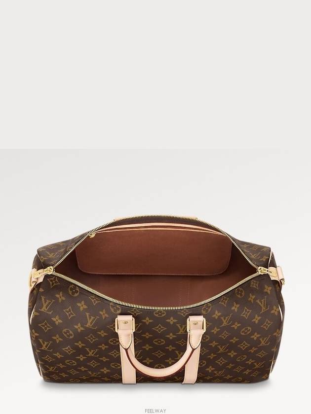 Keepall Bandouliere Monogram Duffel Bag Brown - LOUIS VUITTON - BALAAN 3