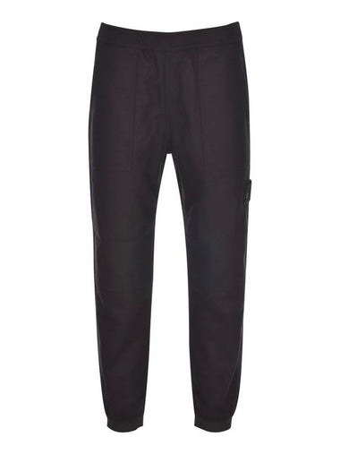 Ghost Regular Track Pants Black - STONE ISLAND - BALAAN 1