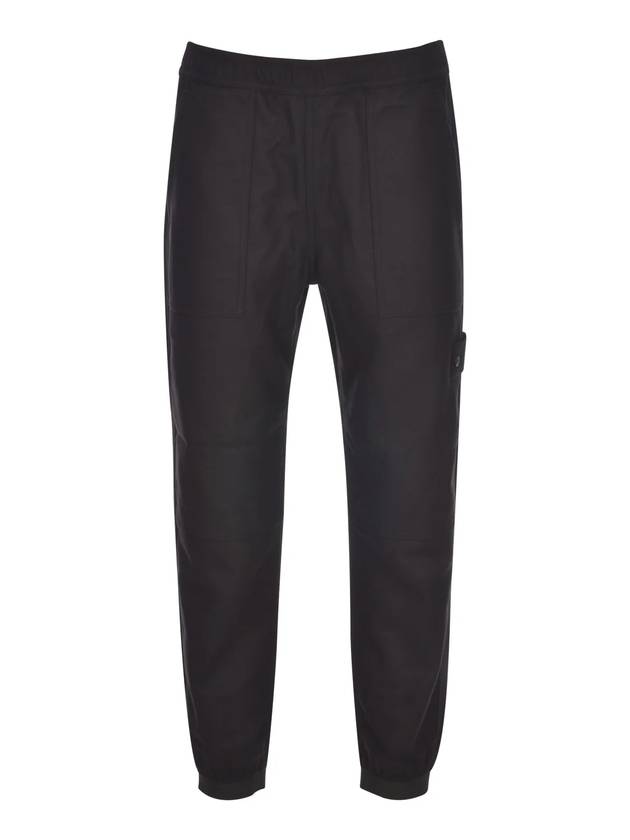 Ghost Regular Track Pants Black - STONE ISLAND - BALAAN 1