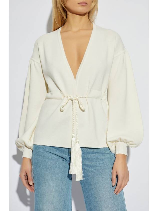 Max Mara Cardigan Tiberio, Women's, Cream - MAX MARA - BALAAN 3