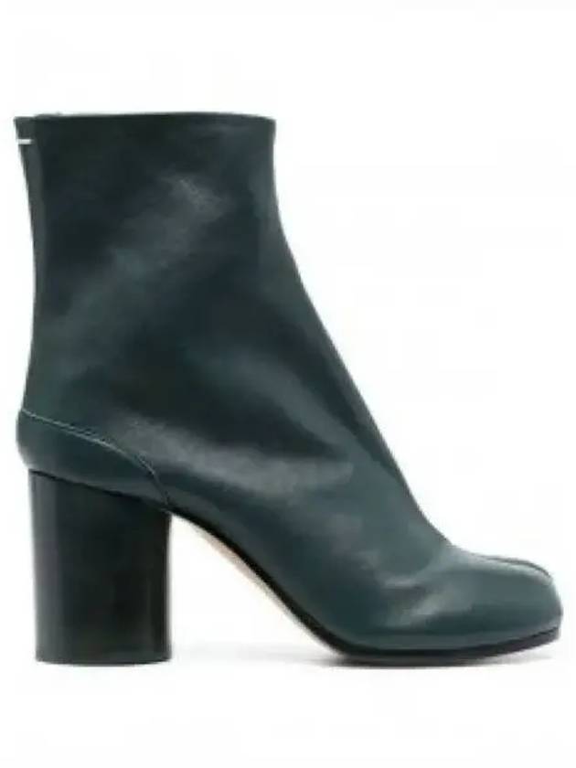 Leather Tabi Ankle Middle Boots Green - MAISON MARGIELA - BALAAN 2