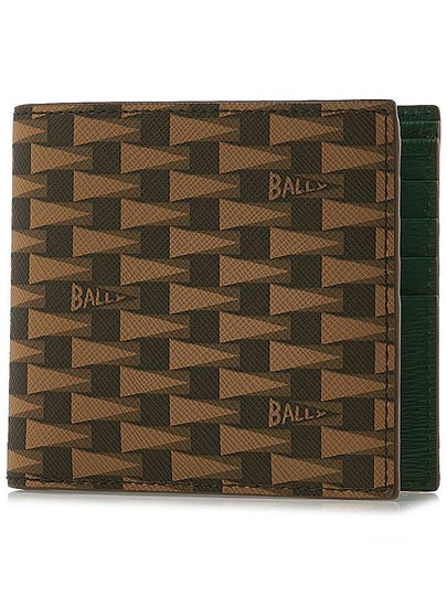 Monogram Pennant Half Wallet Brown - BALLY - BALAAN 2