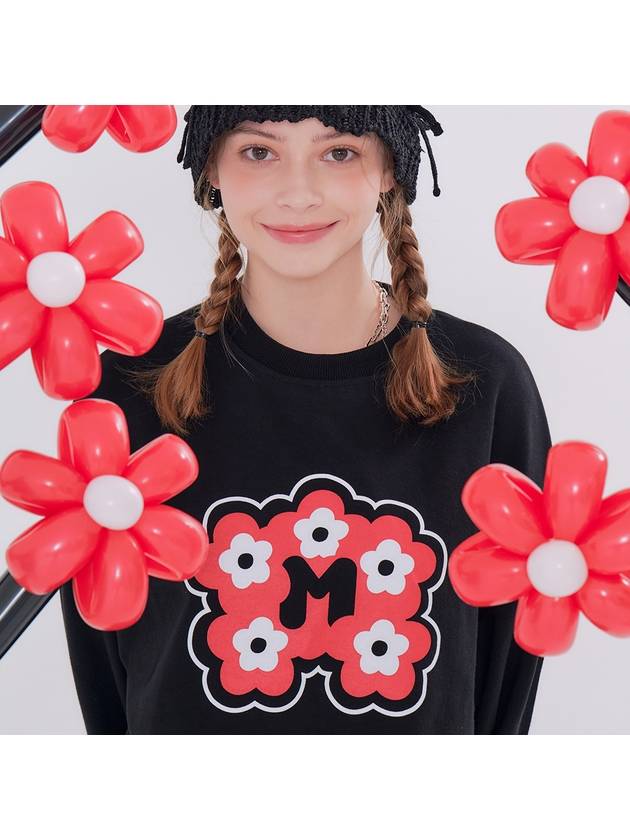 Flower Sweatshirt Black - METAPHER - BALAAN 1