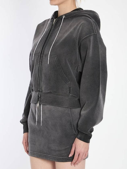 Cropped hoodie with crystals - ALEXANDER WANG - BALAAN 2