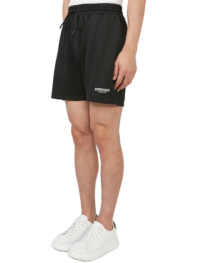 Owner Club Mesh Shorts Black - REPRESENT - BALAAN 3