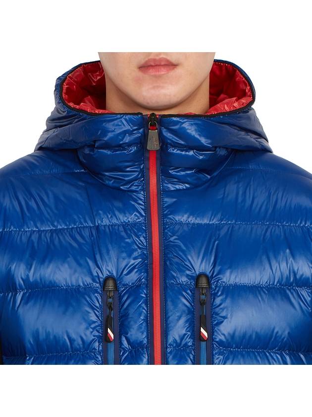 Grenoble logo patch zip-up padded navy - MONCLER - BALAAN 8