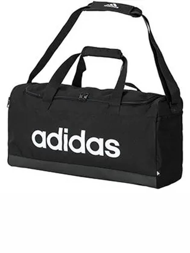 Linear Logo Medium Duffel Bag Black - ADIDAS - BALAAN 2