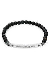 Logo Beads Bracelet Black - ALEXANDER MCQUEEN - BALAAN 4