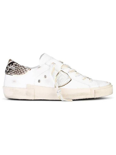 Philippe Model 'Prsx' White Leather Blend Sneakers - PHILIPPE MODEL - BALAAN 1