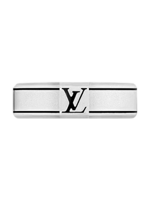 LV Spike Band Ring Silver - LOUIS VUITTON - BALAAN 1