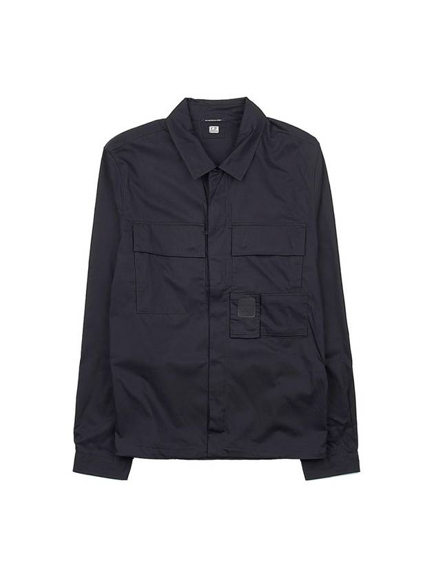 Men's Gabardine Shirt Zip Up Jacket Black - CP COMPANY - BALAAN 1