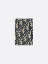 Vertical Half Card Holder Beige And Black  Oblique Jacquard - DIOR - BALAAN 3