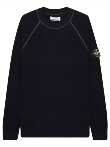 badge crew neck knit - STONE ISLAND - BALAAN 1