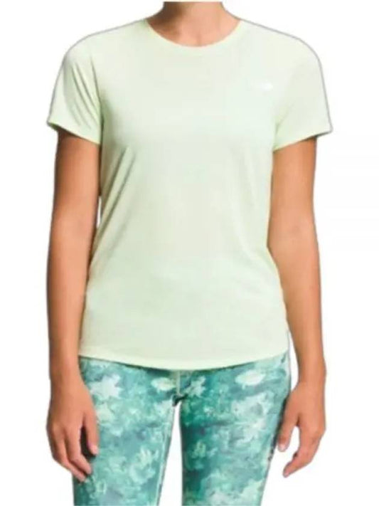 Women's Elevation Crew Neck Short Sleeve T-Shirt Lime Cream - THE NORTH FACE - BALAAN 2