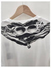 Jersey Goggles Graphic Short Sleeve T-Shirt White - CP COMPANY - BALAAN.