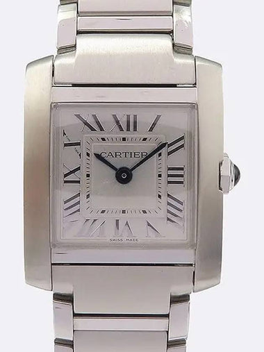 WSTA0065 Tank Frances Size S Quartz Steel Women Watch - CARTIER - BALAAN 1