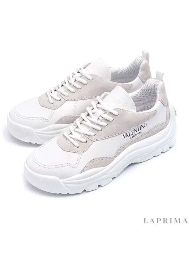 Gumboy Banshee Leather Low Top Sneakers White - VALENTINO - BALAAN 5