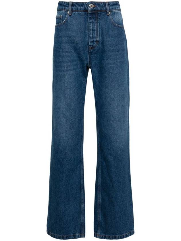 AMI Paris Mid-Rise Straight-Leg Jeans - AMI - BALAAN 1