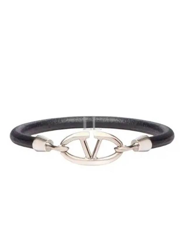 Garavani The Bold Edition V Logo Bracelet Black - VALENTINO - BALAAN 2