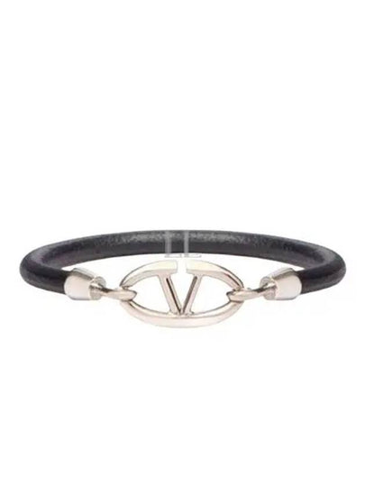 Garavani The Bold Edition V Logo Bracelet Black - VALENTINO - BALAAN 2