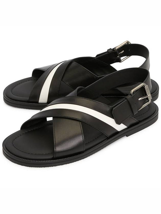Jamilo strap leather sandals black - BALLY - BALAAN 2